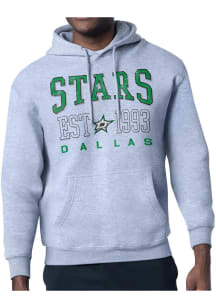 Starter Dallas Stars Mens Grey Retro Long Sleeve Hoodie