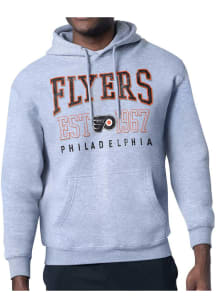 Starter Philadelphia Flyers Mens Grey Retro Long Sleeve Hoodie