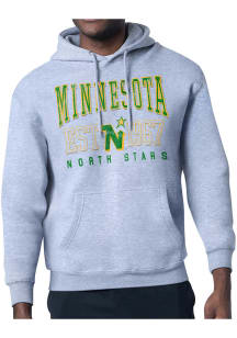 Starter Minnesota North Stars Mens Grey Retro Long Sleeve Hoodie