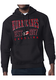 Starter Carolina Hurricanes Mens Black Retro Long Sleeve Hoodie