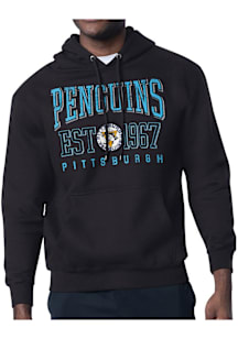 Starter Pittsburgh Penguins Mens Black Retro Long Sleeve Hoodie