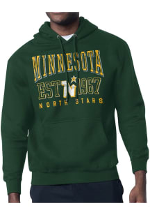 Starter Minnesota North Stars Mens Green Retro Long Sleeve Hoodie