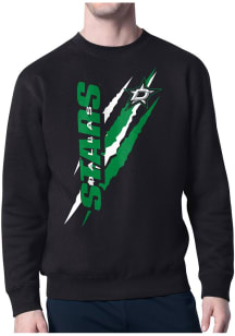 Starter Dallas Stars Mens  Color Scratch Long Sleeve Crew Sweatshirt