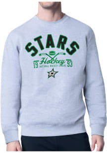 Starter Dallas Stars Mens Grey Half Ball Long Sleeve Crew Sweatshirt