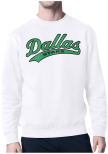 Starter Dallas Stars Mens White Tailsweep Long Sleeve Crew Sweatshirt