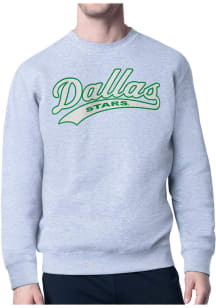 Starter Dallas Stars Mens Grey Tailsweep Long Sleeve Crew Sweatshirt