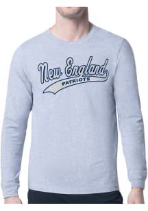 Starter New England Patriots Grey Tailsweep Long Sleeve T Shirt