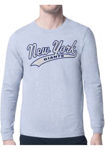 Starter New York Giants Grey Tailsweep Long Sleeve T Shirt