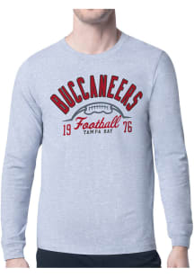 Starter Tampa Bay Buccaneers Grey Half Ball Long Sleeve T Shirt