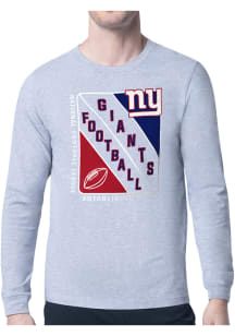 Starter New York Giants Grey Shield Long Sleeve T Shirt