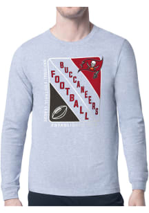 Starter Tampa Bay Buccaneers Grey Shield Long Sleeve T Shirt
