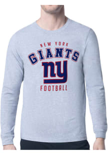 Starter New York Giants Grey Logo Long Sleeve T Shirt