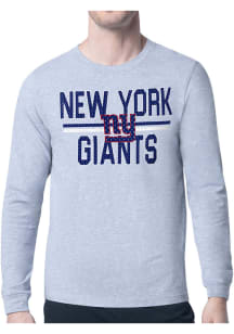 Starter New York Giants Grey Mesh Logo Long Sleeve T Shirt