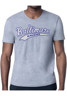 Starter Baltimore Ravens Grey Tailsweep Short Sleeve T Shirt