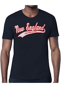 Starter New England Patriots Navy Blue Tailsweep Short Sleeve T Shirt