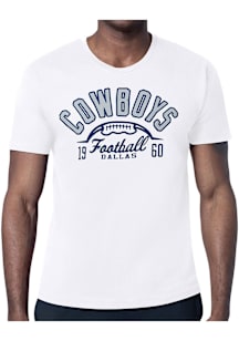 Starter Dallas Cowboys White Half Ball Short Sleeve T Shirt