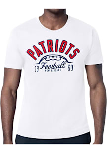 Starter New England Patriots White Half Ball Short Sleeve T Shirt