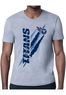 Starter Tennessee Titans Grey Color Scratch Short Sleeve T Shirt