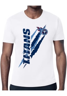 Starter Tennessee Titans White Color Scratch Short Sleeve T Shirt