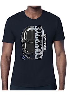 Starter Dallas Cowboys Navy Blue Half Helmet Short Sleeve T Shirt
