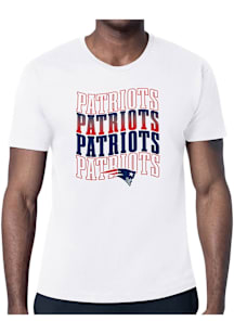 Starter New England Patriots White Wave Short Sleeve T Shirt