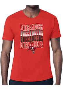 Starter Tampa Bay Buccaneers Red Wave Short Sleeve T Shirt