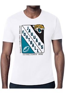 Starter Jacksonville Jaguars White Shield Short Sleeve T Shirt