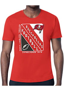 Starter Tampa Bay Buccaneers Red Shield Short Sleeve T Shirt