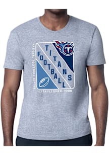 Starter Tennessee Titans Grey Shield Short Sleeve T Shirt