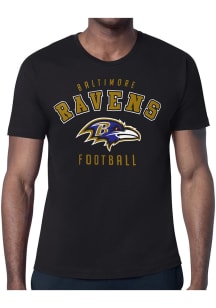 Starter Baltimore Ravens Black Logo Short Sleeve T Shirt