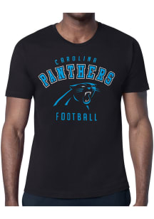 Starter Carolina Panthers Black Logo Short Sleeve T Shirt