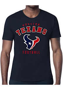 Starter Houston Texans Navy Blue Logo Short Sleeve T Shirt
