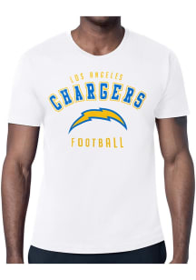 Los Angeles Chargers White Logo Short Sleeve T Shirt