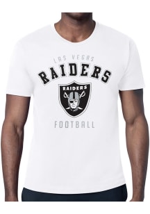 Starter Las Vegas Raiders White Logo Short Sleeve T Shirt