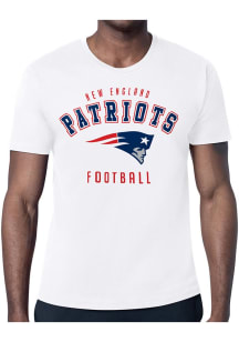 Starter New England Patriots White Logo Short Sleeve T Shirt