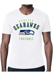 Starter Seattle Seahawks White Logo Short Sleeve T Shirt