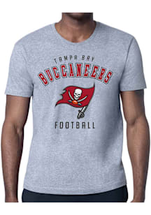 Starter Tampa Bay Buccaneers Grey Logo Short Sleeve T Shirt