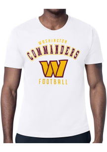 Starter Washington Commanders White Logo Short Sleeve T Shirt