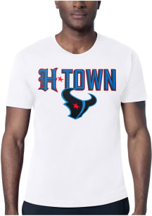 Starter Houston Texans White H-Town Short Sleeve T Shirt