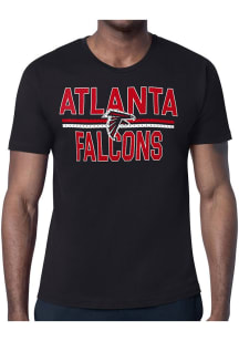 Starter Atlanta Falcons Black Mesh Logo Short Sleeve T Shirt