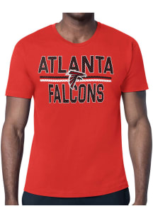 Starter Atlanta Falcons Red Mesh Logo Short Sleeve T Shirt