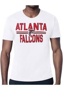 Starter Atlanta Falcons White Mesh Logo Short Sleeve T Shirt