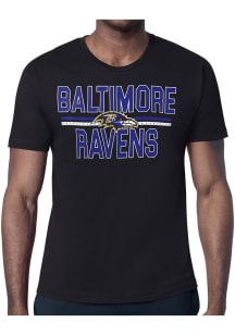 Starter Baltimore Ravens Black Mesh Logo Short Sleeve T Shirt