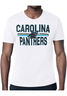 Starter Carolina Panthers White Mesh Logo Short Sleeve T Shirt