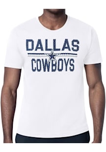 Starter Dallas Cowboys White Mesh Logo Short Sleeve T Shirt