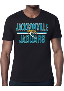 Starter Jacksonville Jaguars Black Mesh Logo Short Sleeve T Shirt