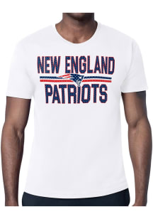 Starter New England Patriots White Mesh Logo Short Sleeve T Shirt