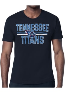 Starter Tennessee Titans Navy Blue Mesh Logo Short Sleeve T Shirt