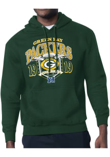 Starter Green Bay Packers Mens Green 80s Logo Long Sleeve Hoodie