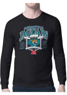 Starter Jacksonville Jaguars Black 80s Logo Long Sleeve T Shirt